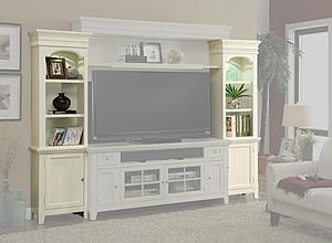 Tidewater Left & Right Piers and Bridge Back panel by Parker House Furniture