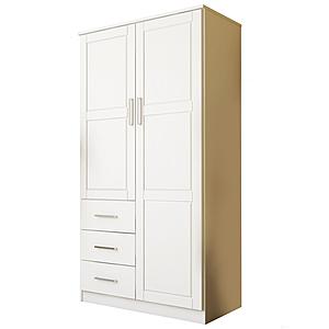Metro 2-Door Wardrobe w/Raised Panel by Palace Imports