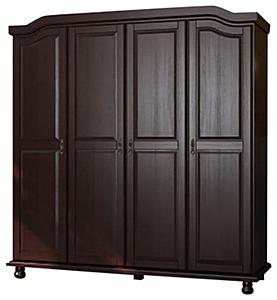 Kyle 4-Door Wardrobe by Palace Imports