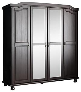 Kyle 4-Door Wardrobe w/Mirror by Palace Imports