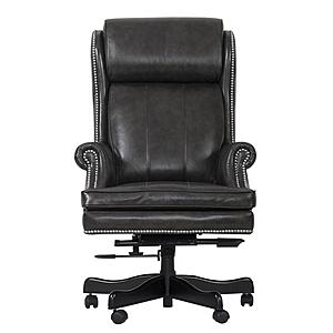 DC#105-PGR - Leather Desk Chair - Pacific Grey by Parker House Furniture