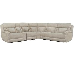 Dalton - Lucky Fawn 6 Pc Package T Reclining Sectional (811LPH, 810, 850, 840T, 860, 811RPH) by Parker House Furniture