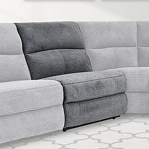 Polaris - Bizmark Grey Armless Chair by Parker House Furniture