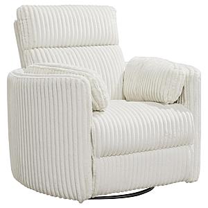 Radius - Mega Ivory Power Swivel Glider Recliner by Parker House Furniture