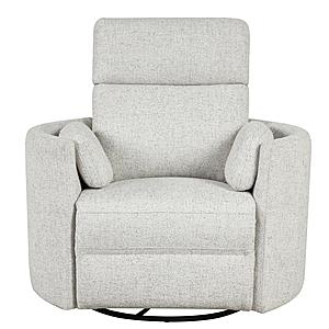 Radius - Natural Beauty Quartz Power Swivel Glider Recliner by Parker House Furniture