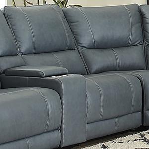 Whitman - Verona Azure Power Cordless Armless Recliner by Parker House Furniture