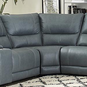Whitman - Verona Azure Cordless Corner Wedge by Parker House Furniture