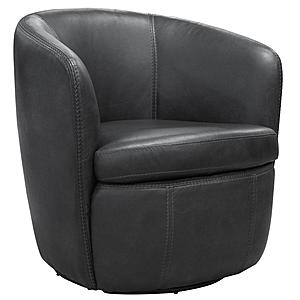 Barolo - Vintage Slate Swivel Club Chair by Parker House Furniture