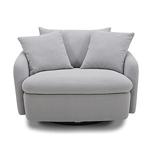 Boomer - Dove Grey Large Swivel Chair w/2 Toss Plws by Parker House Furniture