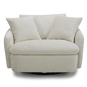 Boomer - Utopia Sand Large Swivel Chair w/2 Toss Plws by Parker House Furniture