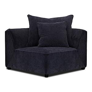Recess - Reptile Blue Corner Chair w/1 Back Pillow & 1 Toss Pillow by Parker House Furniture