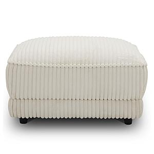Utopia - Mega Ivory Ottoman w/Casters by Parker House Furniture