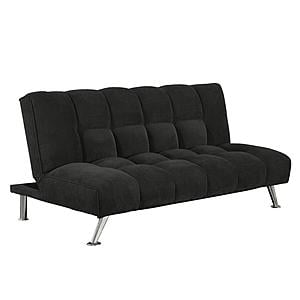 Wallace 75 in. Black Klik Klak Sleeper Sofa Bed by Primo