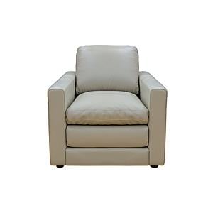 Knox 34 in. Taupe Leather Match Armchair by Primo