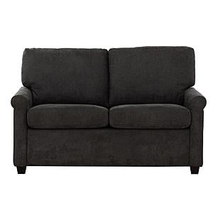 Kensington Dark Grey 54 in. Convertible Twin Sleeper Sofa with USB Ports by Primo