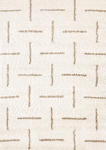 Pascal Cream Beige Scattered Lines Rug by Kalora