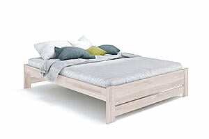 Basic Eco Beige Platform Bed - Beech Wood with Hand-Rubbed Oil Finish by Comfort Pure