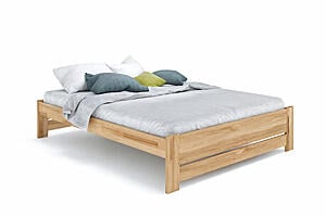 Basic Eco Natural Platform Bed - Beech Wood with Hand-Rubbed Oil Finish by Comfort Pure