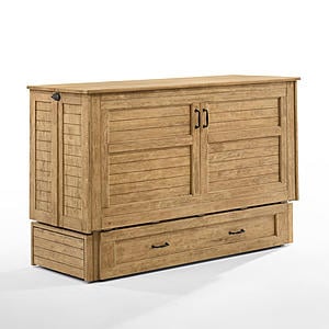 Poppy Harvest Brown Queen Murphy Cabinet Bed by Night & Day Furniture