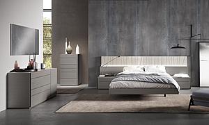 Porto Premium Gray Bedroom Set by J&M Furniture