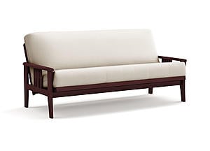 Futon Frame - Capri Rosewood Finish by Prestige