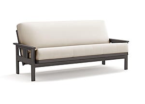 Futon Frame - Monterey Rustic Gray Finish  by Prestige