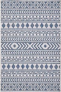 Provo Ivory/Blue Natura Area Rug by KAS Rugs