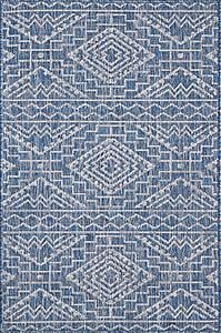 Provo Blue Quinn Area Rug by KAS Rugs