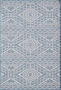 Provo Aqua Quinn Area Rug by KAS Rugs