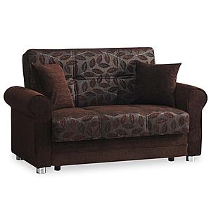 Rio Brown Convertible Loveseat by Casamode