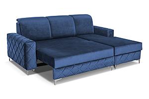 Alfredo Mini Blue Sectional Sofa by Skyler Designs