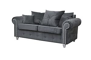 Ashley Gray Loveseat by Skyler Designs