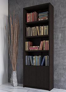Bookcase w/Doors Venge by Skyler Designs