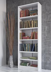 Bookcase w/No Doors White by Skyler Designs