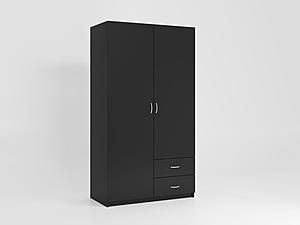 Enzo 36" Wardrobe Black by Skyler Designs