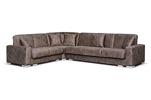 Norman Sectional Sofa Brown by Skyler Designs