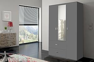Orlando 47" Gray Wardrobe by Skyler Designs