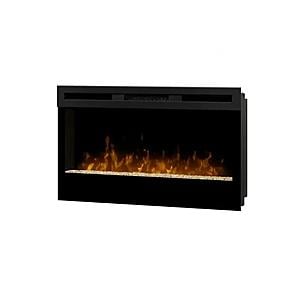 Synergy 34" Wall Mount Fireplace - Black by Smart Furniture