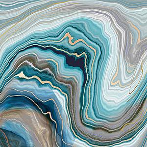 SF1233 Floating Tempered Glass with Foil (50x50) by Classy Art