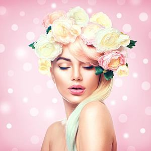 SF1383B Temp Glass w/Foil - Pink Lady (50x50) by Classy Art