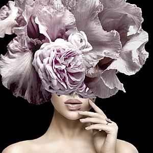 SF1414 Temp Glass w/Foil - Ahead of Pink (50x50) by Classy Art