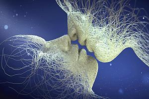 SF1518 Tempered Glass w/Foil - Lasting Kiss (40x60) by Classy Art