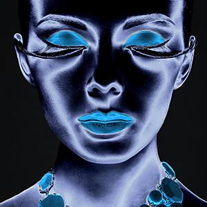 SF1524 Tempered Glass w/Foil - Neon Lashes (50x50) by Classy Art