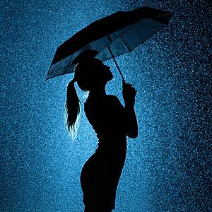 SF1632 Temp Glass w/Foil - Rainy Night 2 (50x50) by Classy Art