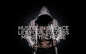 SF1644 Temp Glass w/Foil - Hustle Noise (40x60) by Classy Art