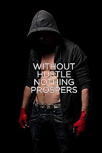 SF1646 Temp Glass w/Foil - Hustle Prosper (40x60) by Classy Art