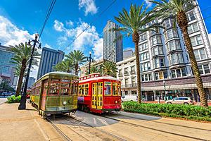 SF1710 Temp Glass w/Foil - New Orleans Trolly (60x40) by Classy Art