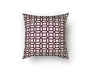Bottega Plum Decorative Throw Pillow by SIS Covers