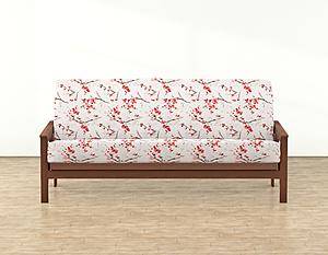 Coral Blossom Futon Cover by SIS Covers