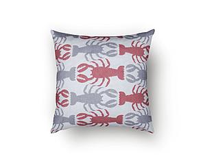 Crustacean Blue Decorative Throw Pillow by SIS Covers